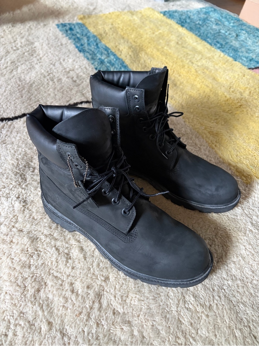 Timberland Men's Black Lace-Up Work Boots